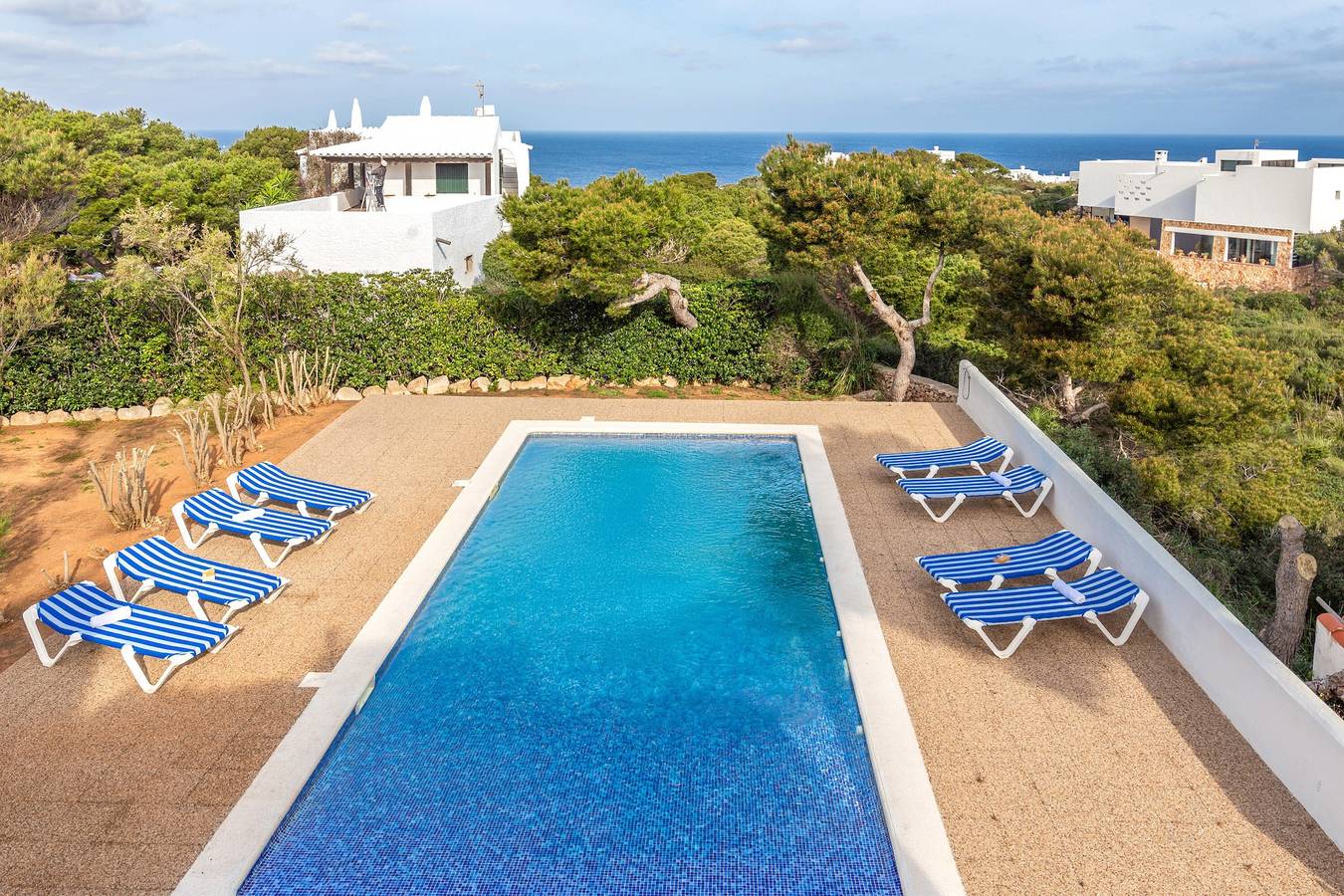 Villa 'Cavall Menor' con vistas al mar, piscina privada y Wi-Fi in Cala Morell, Ciudadela