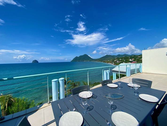 Gîte pour 6 personnes, avec terrasse à Le Diamant - 3