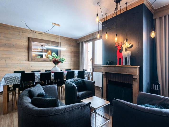 Chalet pour 12 personnes, avec balcon, adapté aux familles à Val Thorens - 3