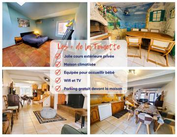 Gîte pour 6 personnes, avec jardin et terrasse à Sigean