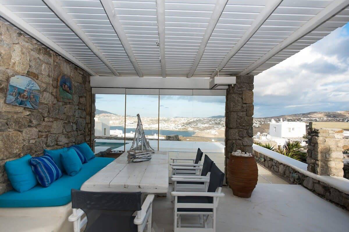 Villa für 4 Personen mit Garten in Ornos, Mykonos