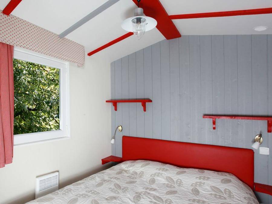 Camping le Moulin - Mobilheim 5 personen - Cabane du Jura 35 m² - klimatisiert 5 pers. in Patornay, Jura