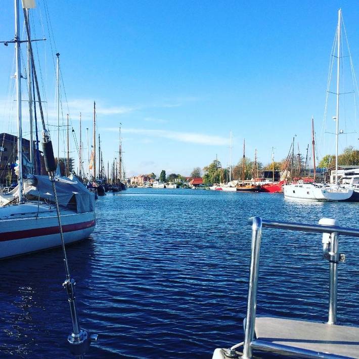 Boot für 6 Personen, mit Terrasse und Ausblick sowie Seeblick am Greifswalder Bodden - 2