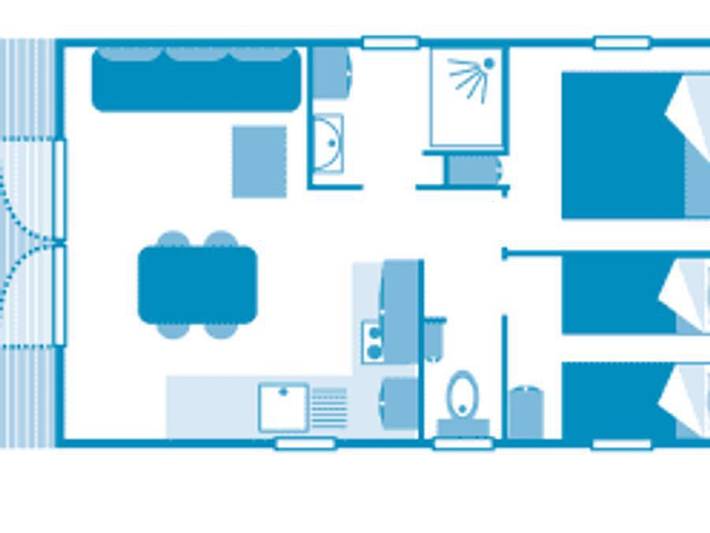 Camping pour 4 personnes, avec bassin pour enfant, animaux acceptés à Millau - 4