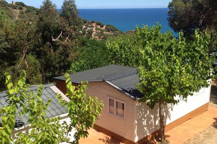 Mobilehome 100 m bis zum Mittelmeer in Calella, Maresme
