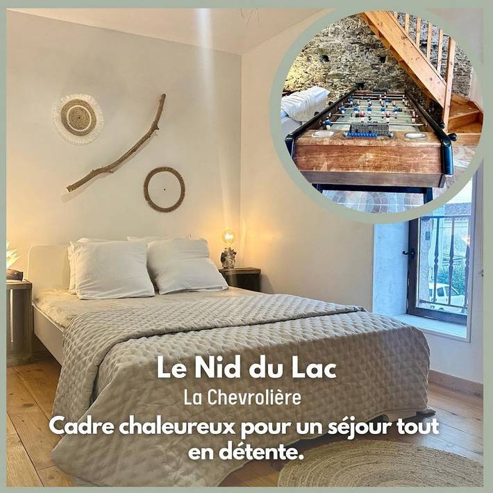 Gîte pour 4 personnes, avec Balcon ainsi que Terrasse et Vue dans Passay