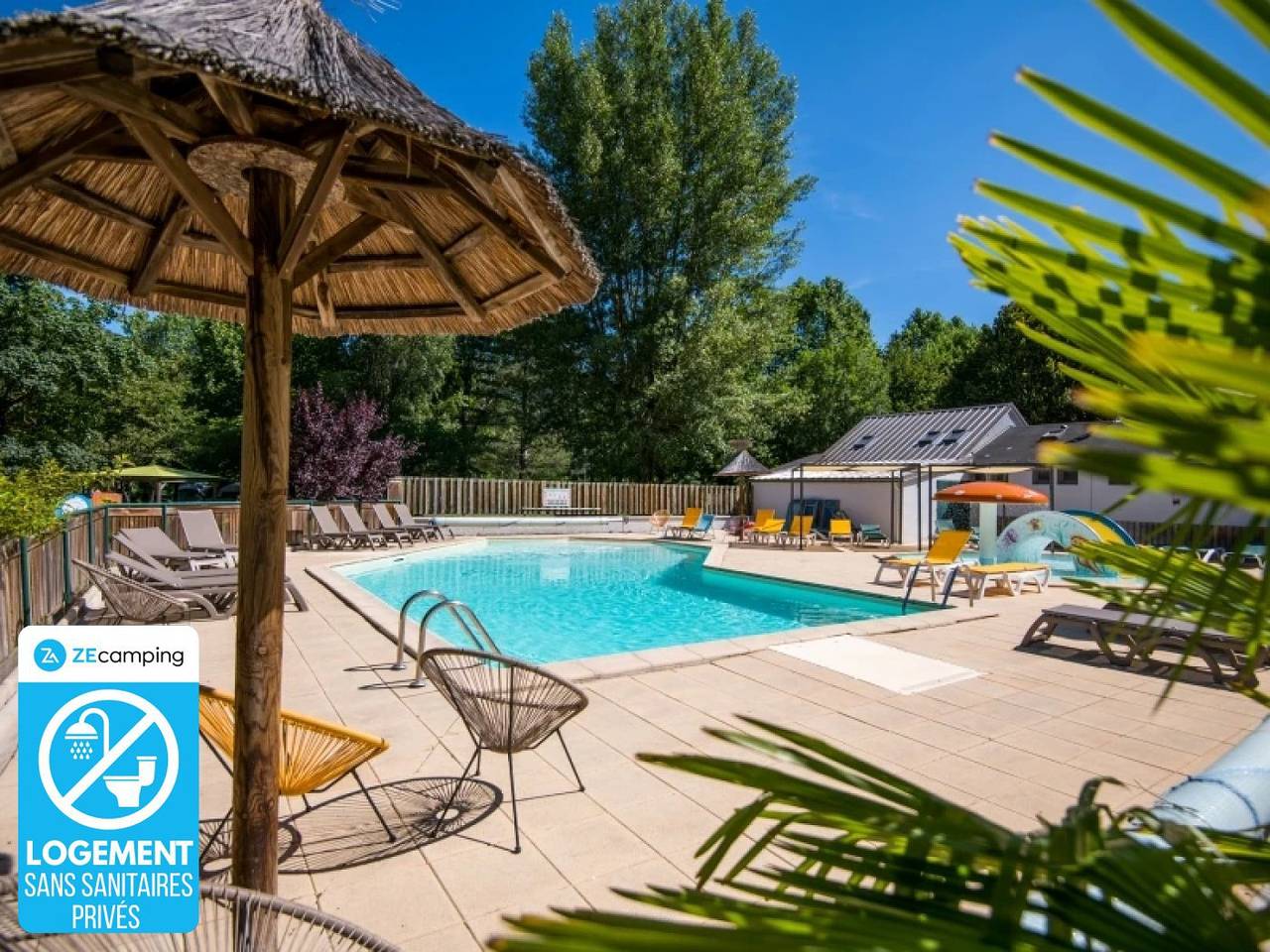 Zecamping 3 étoiles familial piscine chauffée mobil-home 16m2 in Florac-Trois-Rivières, Cevenas