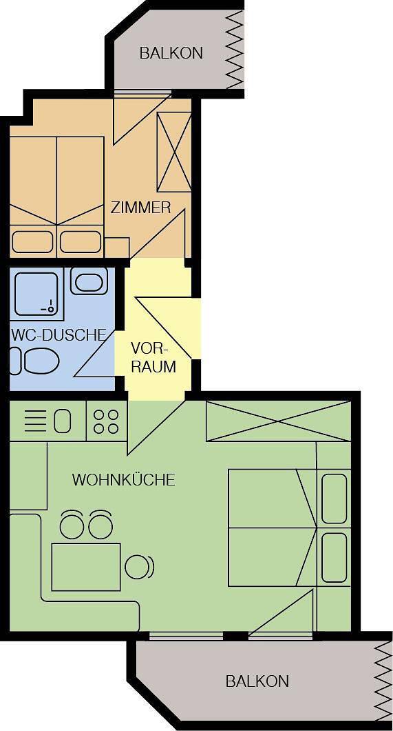 Ganze Ferienwohnung, Ferienwohnung für 4 Personen mit Terrasse in Sankt Jakob in Defereggen, Osttirol