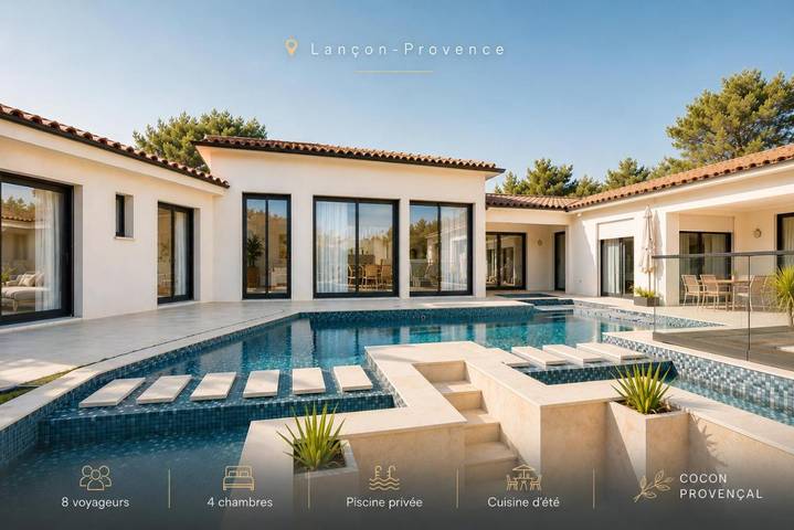 Villa for 8 people, with garden and pool as well as view - 1