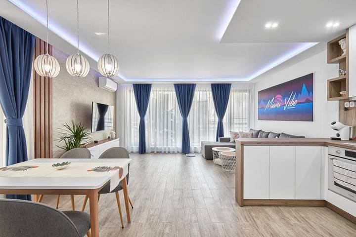 Apartament wakacyjny dla 3 osób, z Balkon i Taras w Burgas