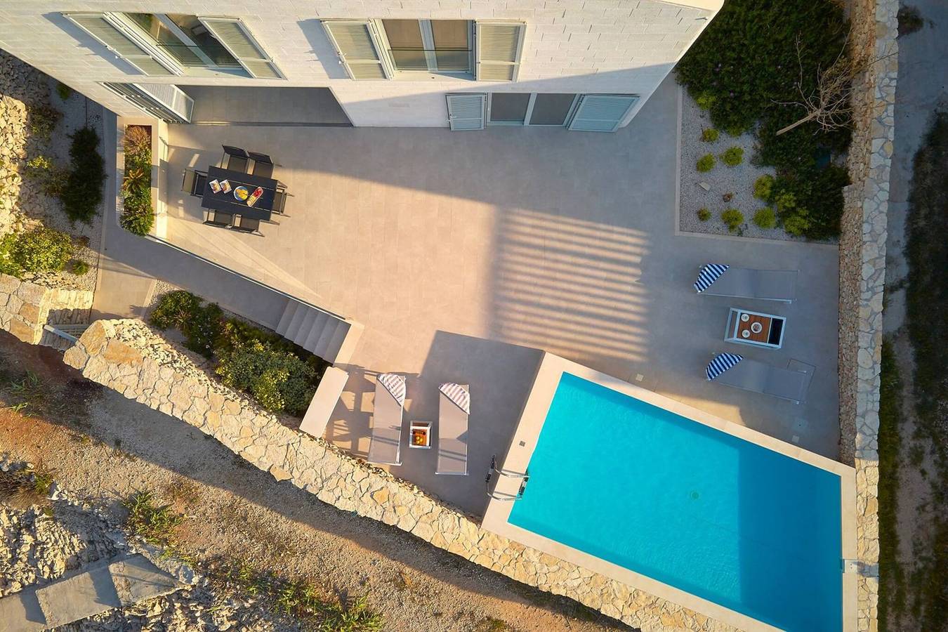 Luxury Seafront Villa Casa Familija Brac with Pool in Supetar, Brac