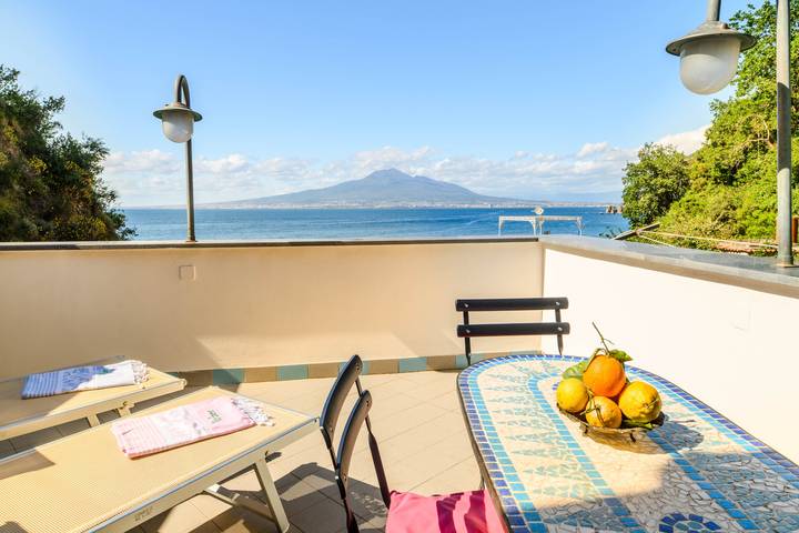 Gîte pour 4 personnes, avec balcon à Vico Equense