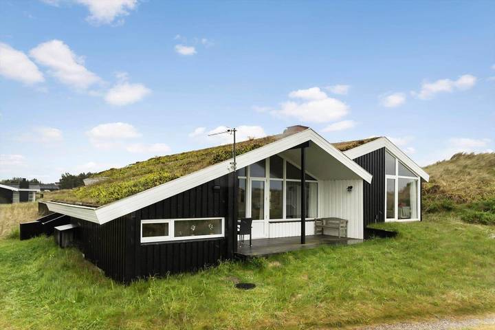 Ferienhaus mit Meerblick für 6 Personen, mit Terrasse und Sauna sowie Whirlpool in Grønhøj Strand