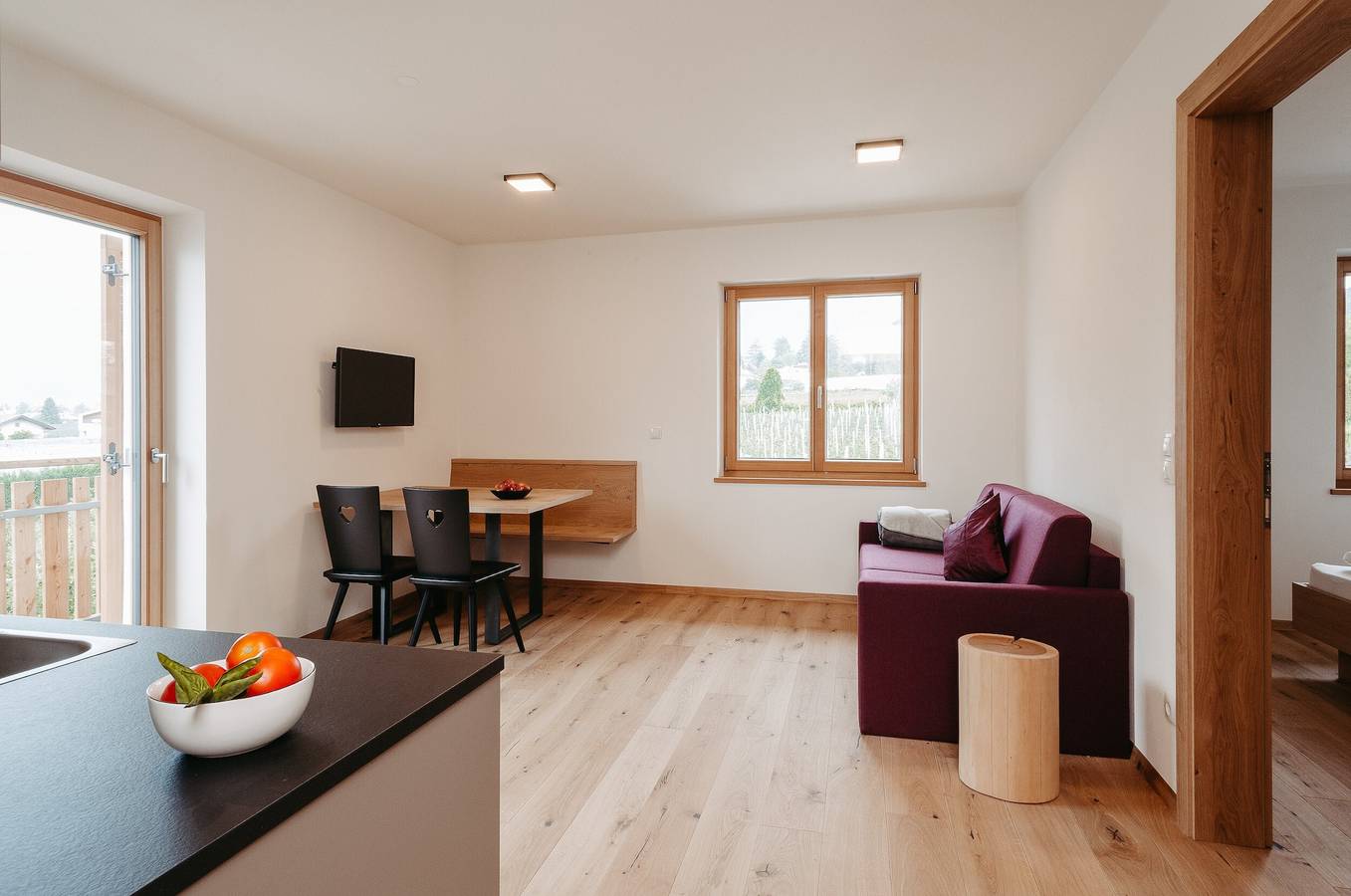 Appartement entier, Appartement de vacances "Torgglbauer 3" avec vue sur les montagnes, piscine, terrasse et Wi-Fi in Merano, Alpes de Sarntal
