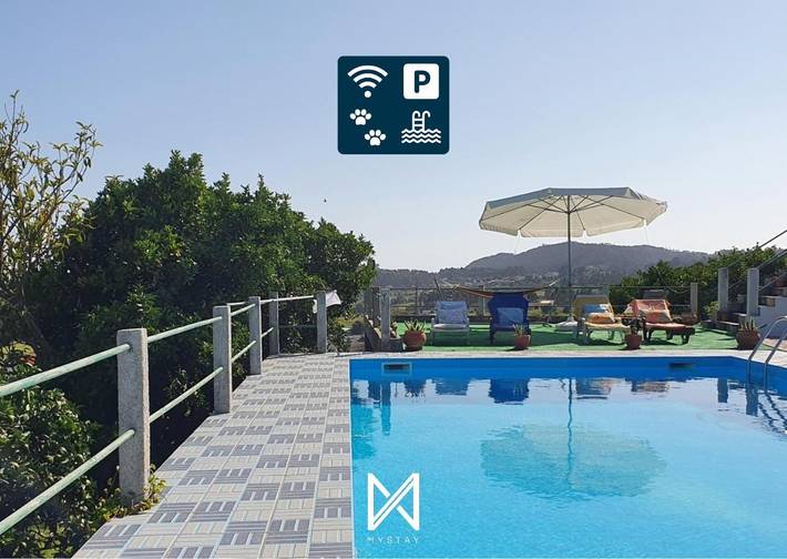 Villa para 4 pessoas, com jardim e jacuzzi e ainda piscina em Barcelos