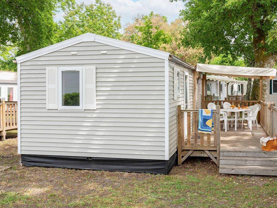 Camping Le Soleil des Landes - Mobilheim 6 personen - Classic | 2 Zi. | 4/6 Pers. | Erhöhte Terrasse | Klim. in Lit-et-Mixe, Côte d’Argent