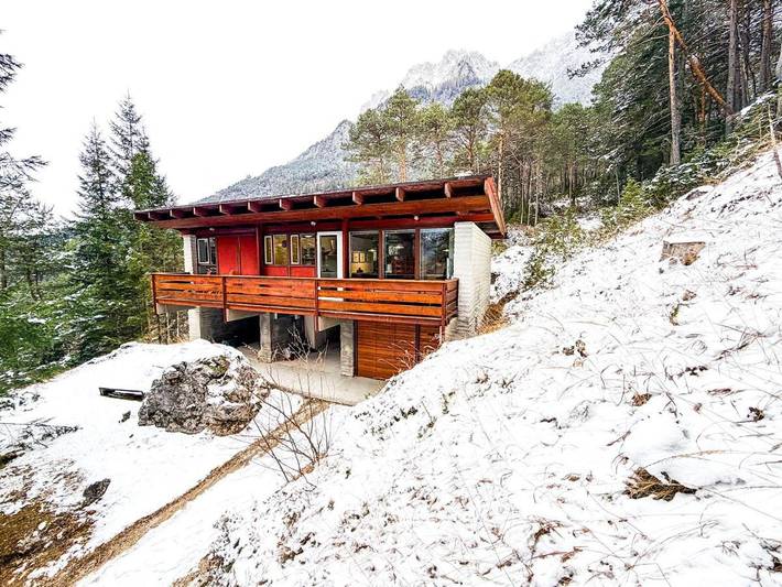 Ferienhaus für 6 Personen, mit Balkon und Terrasse sowie Garten und Ausblick