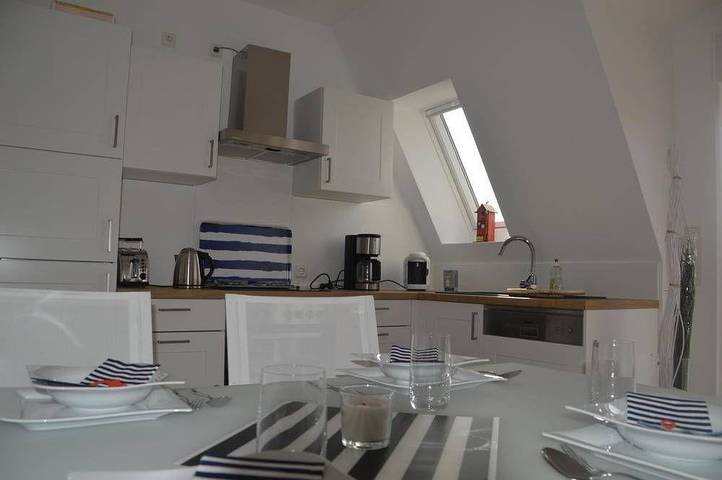 Hütte für 2 Personen, mit Balkon und Garten sowie Sauna in Norddeich - 4