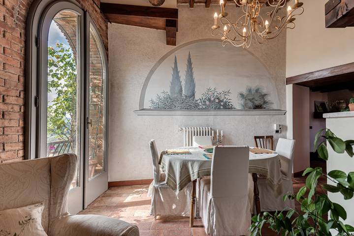 Geheel appartement, Appartement "Pent House Duplex" met balkon, Wi-Fi en airconditioning in Tavarnelle Val di Pesa, Barberino Tavarnelle