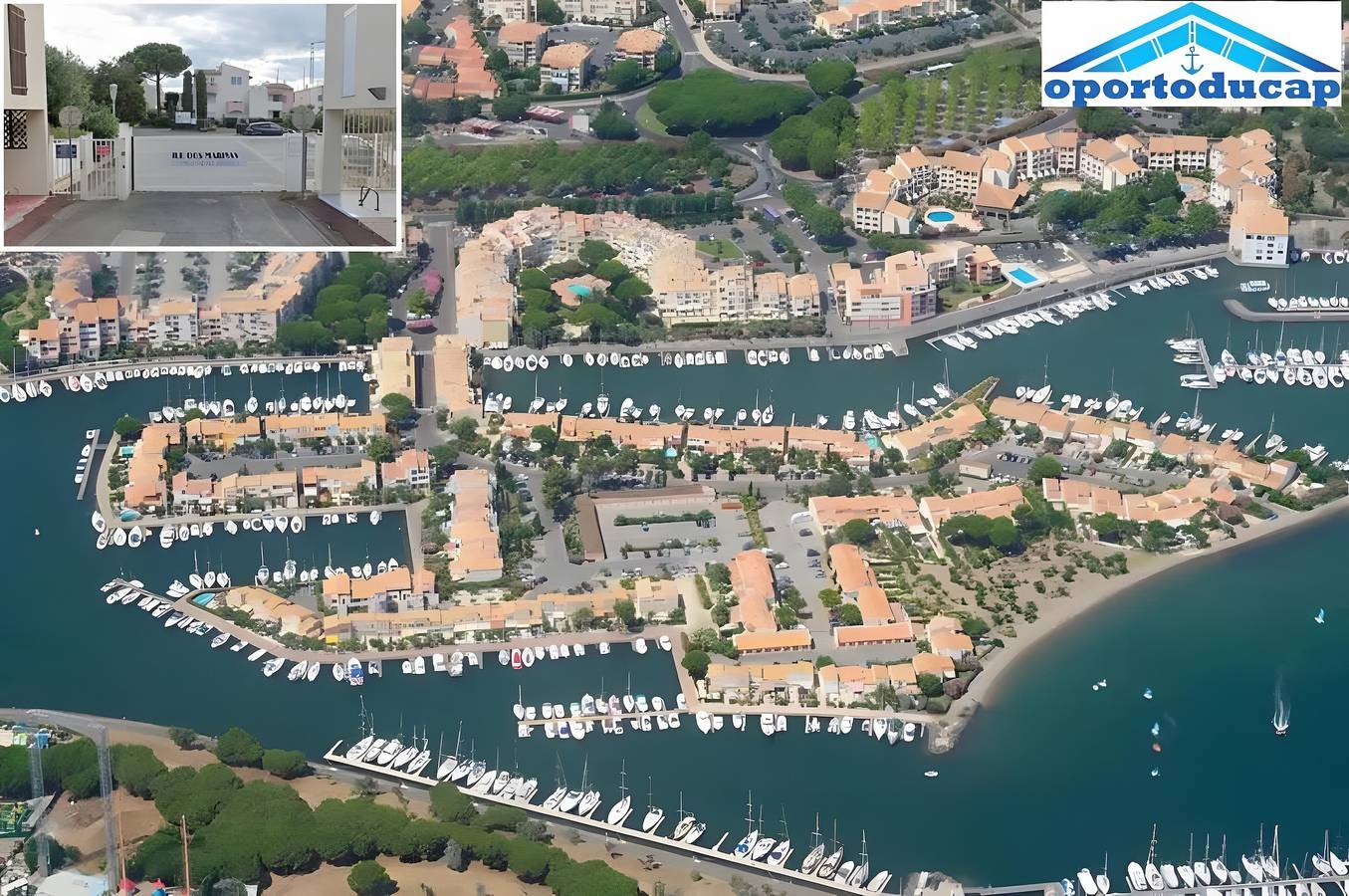 Appartement entier, Appartement « Marina Oportoducap » avec vue sur le lac, terrasse privée et climatisation in Cap d'Agde, Agde