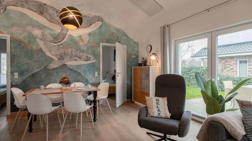 Ferienhaus für 4 Personen, mit Garten und Terrasse, kinderfreundlich in Jade