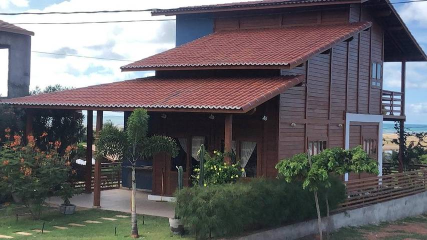Location de vacances pour 6 personnes, avec terrasse et jardin ainsi que piscine et vue, animaux acceptés à Areia Branca - 2