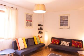 Gîte pour 6 personnes, avec balcon et jardin, adapté aux familles à Brecé