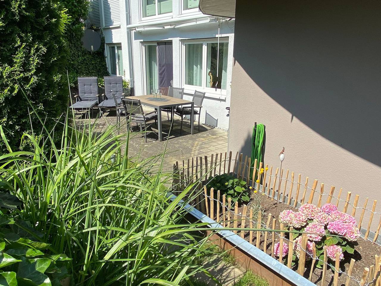 Ganze Ferienwohnung, Ferienwohnung Fünfländerblick - 2-Raum-Ferienwohnung Dusche/Wc, 55 qm, Eg in Markdorf, Bodenseekreis