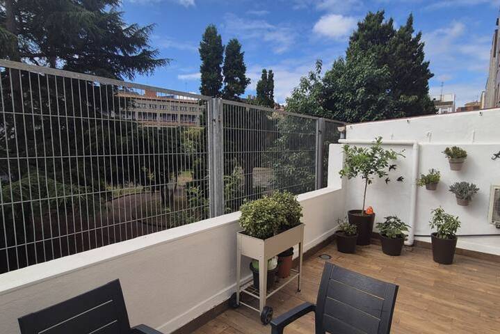 Appartement entier, Appartement de vacances pour 4 personnes avec balcon/terrasse in Gijón, Côte Cantabrique