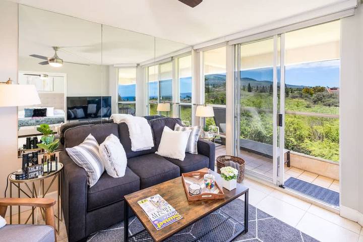 Ferieleilighet for 4 personer, med badebasseng og balkong, barnevennlig i Maui