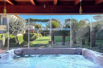 Villa für 9 Personen, mit Whirlpool und Garten in Rom