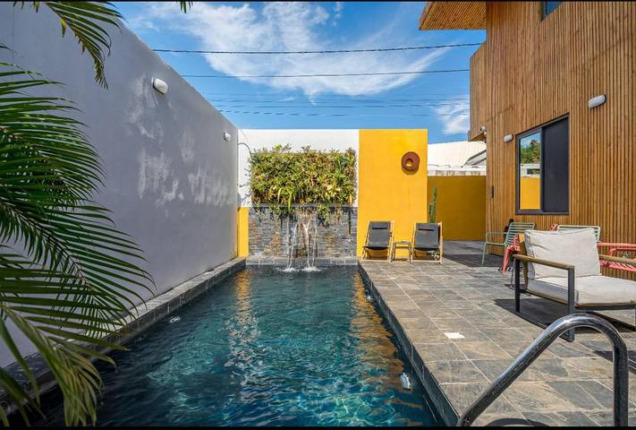 Appartement de vacances pour 2 personnes, avec balcon et piscine sur l' Île de la Réunion