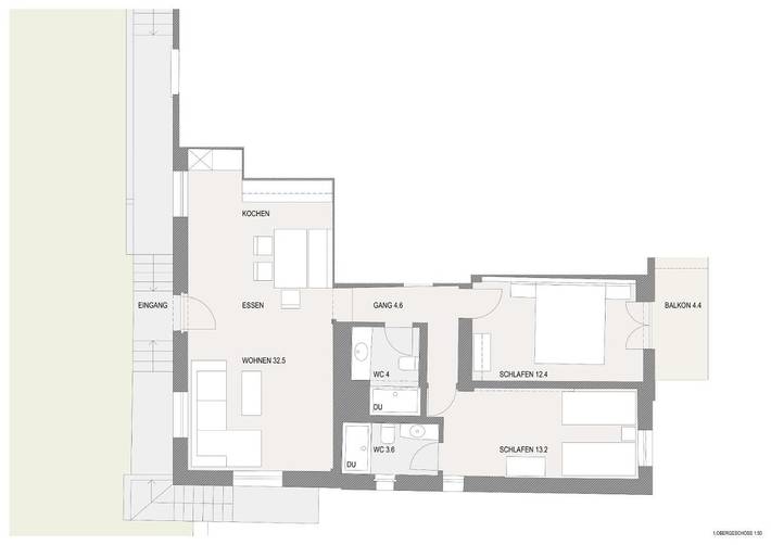 Ferienwohnung für 6 Personen, mit Balkon und Terrasse sowie Garten und Ausblick in Silvretta Montafon - 4