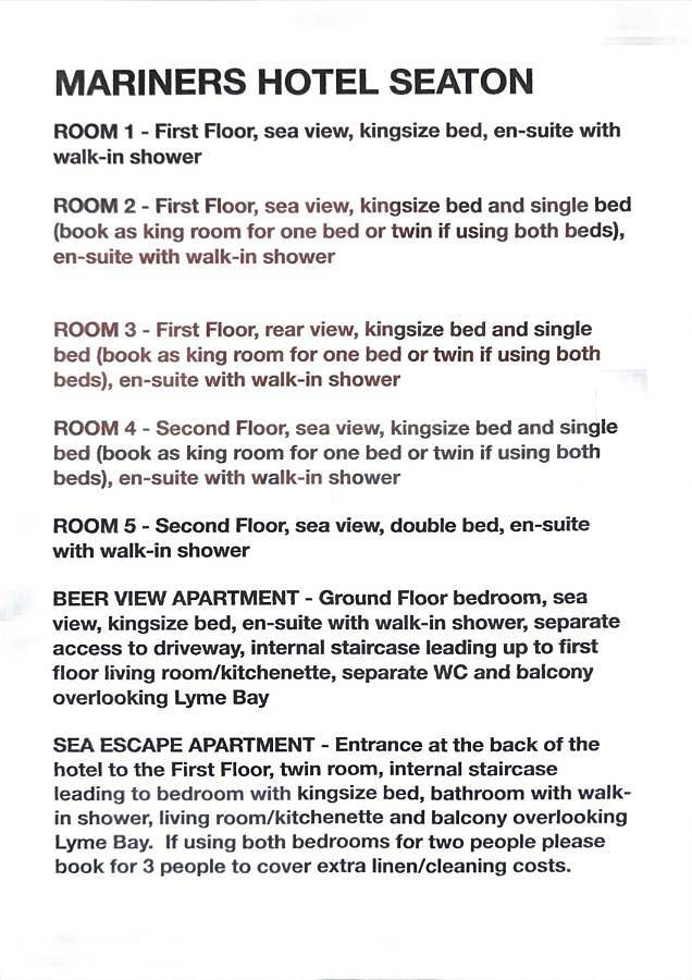 King Double or Twin Room in Seaton, Devon