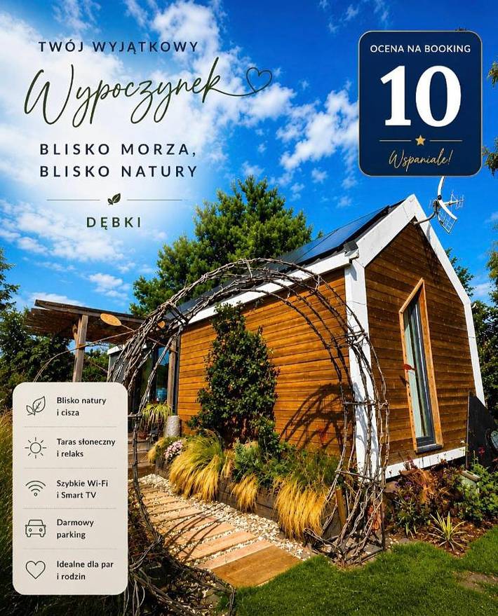 Dom dla 6 osób, z Balkon i Taras oraz Ogród i Widok w Dębki