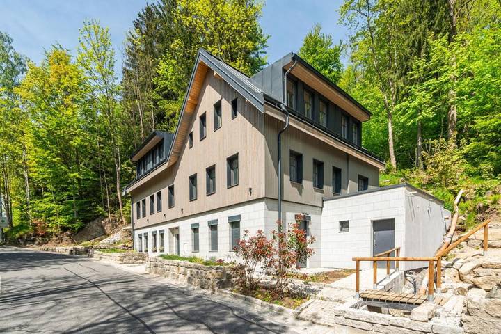 Apartament wakacyjny dla 3 osób, z taras i sauna w Bedřichov (Jablonec nad Nisou District)