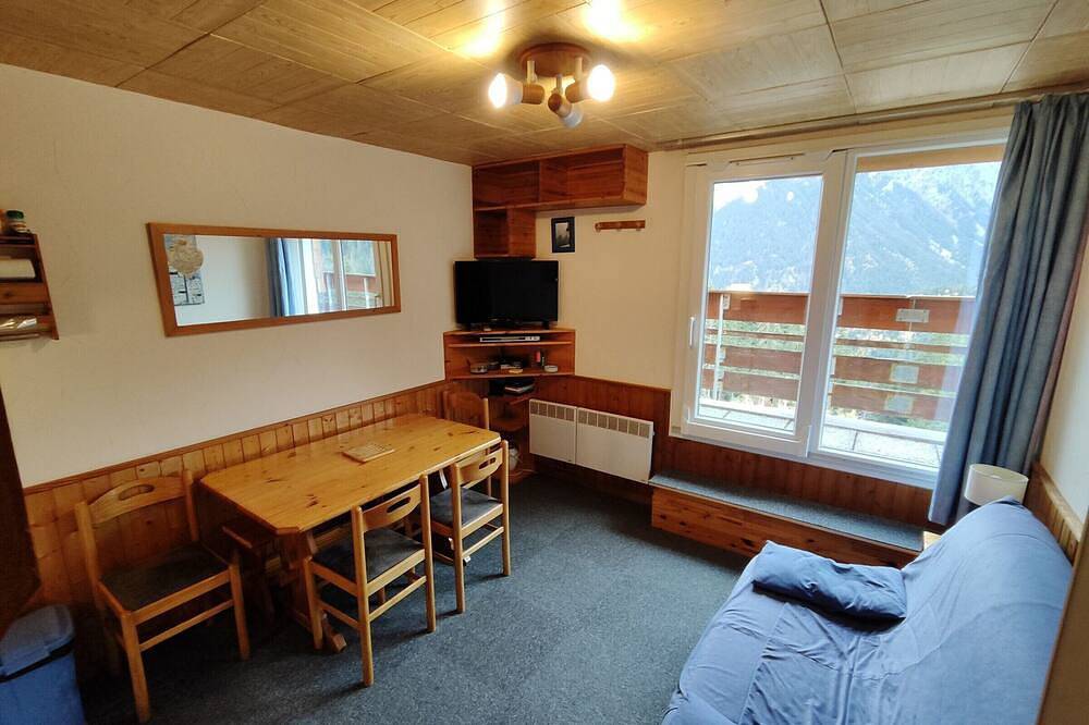Appartement entier, Appart 2 Pièces Cabine, 200m Pistes, 6 pers, Balcon in La Ferrière, Le Pleynet Les Sept Laux