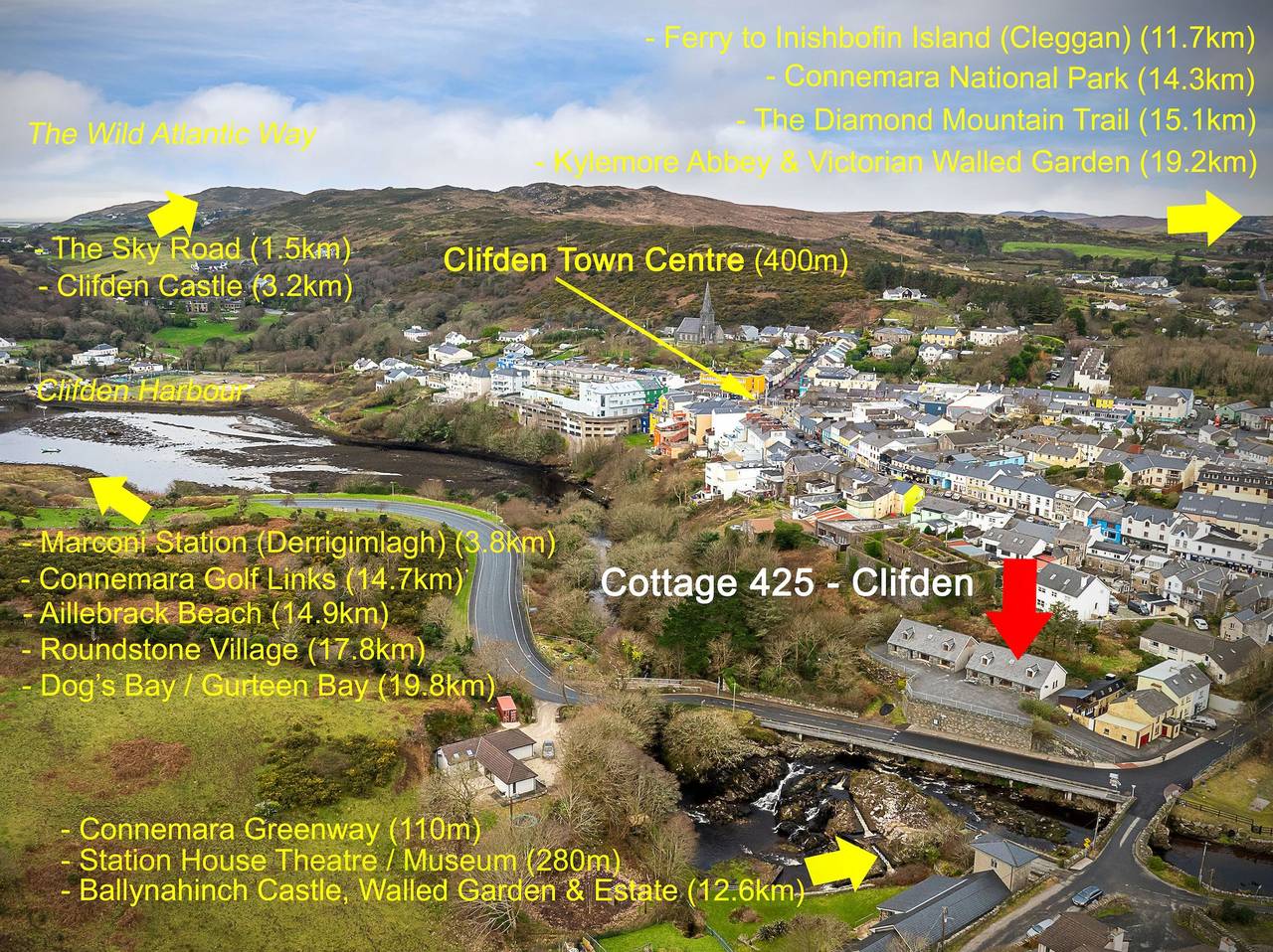 Gîte pour 9 personnes in Clifden, Connemara