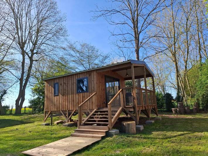 Gîte pour 2 personnes, avec vue et jardin, animaux acceptés à Flexanville