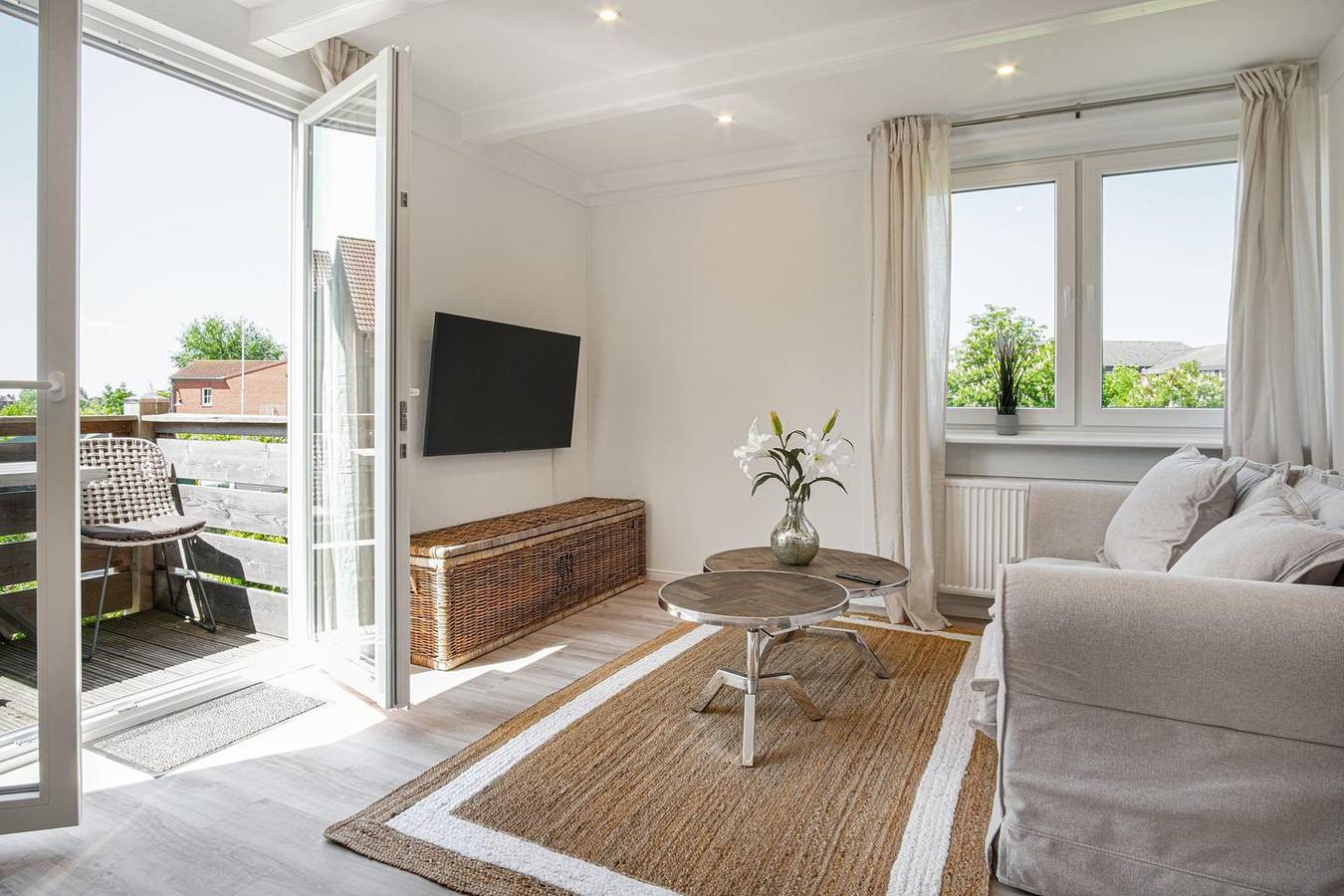 Ganze Wohnung, Ferienwohnung 'Kegelrobbe' mit Balkon für entspannte Auszeiten in Pellworm, Nordfriesische Inseln