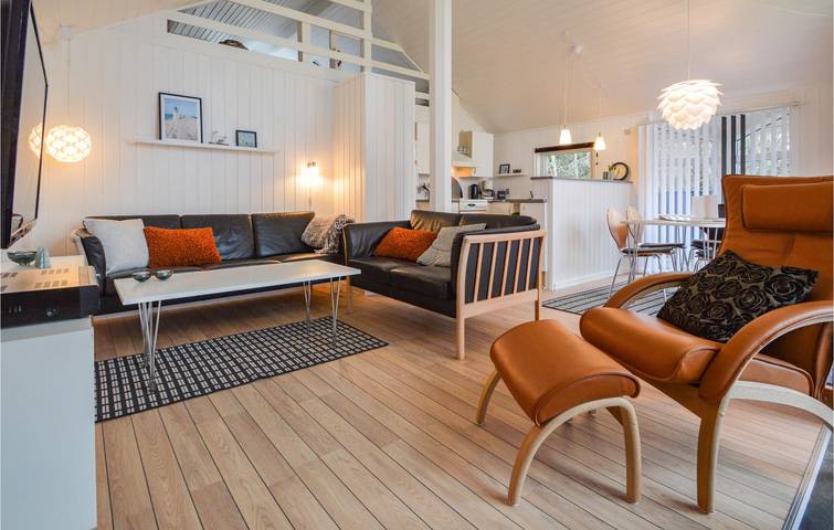 Ferienhaus für 5 Personen mit Terrasse in Bork Havn, Ringkøbing Fjord