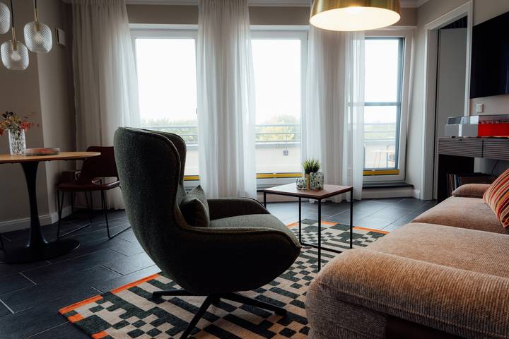 Ganze Ferienwohnung, Beachfront Apartment · 1. Reihe · Meerblick · großer Balkon · Haustiere willkommen in Börgerende, Börgerende-Rethwisch