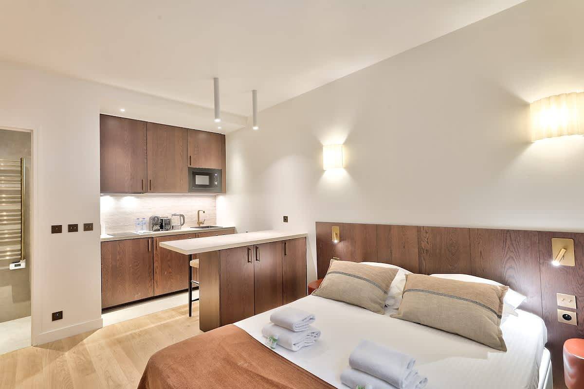 Gehele studio, Studio voor 2 personen in Parijs, Ile de France