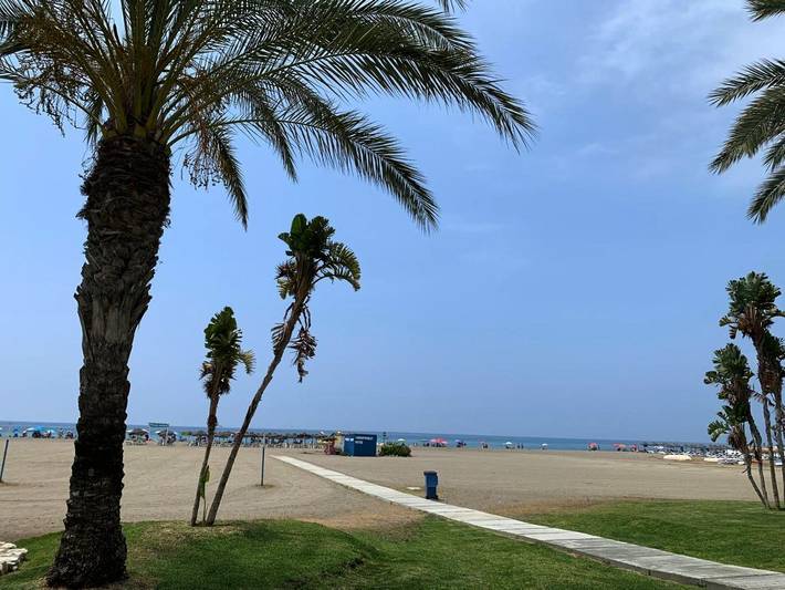 Apartamento para 6 personas, con jardín además de vistas y piscina en Playa de la Cala del Moral