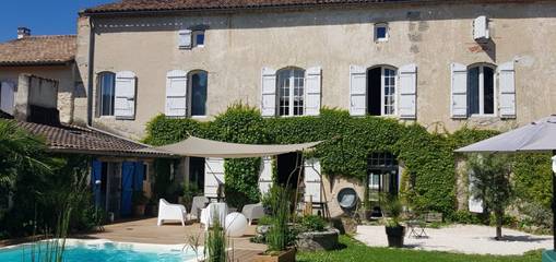 Chambre d’hôte pour 4 personnes, avec piscine et jardin dans le Lot-et-Garonne