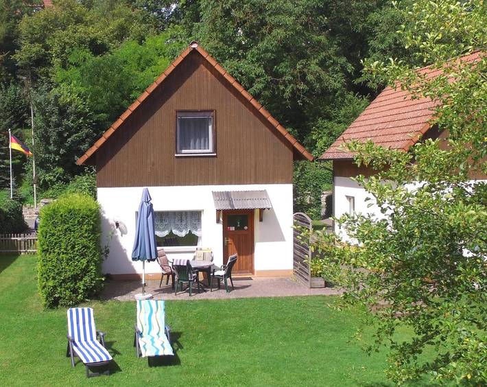 Chalet für 5 Personen, mit Terrasse und Garten in Franken
