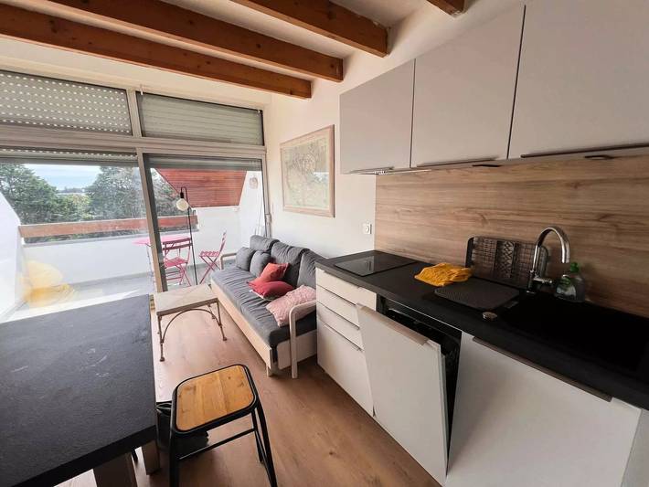 Ganze Wohnung, Quiberon - 3 Zimmer - 35m2 - Schwimmbad und Tennis in Quiberon, Côte des Mégalithes
