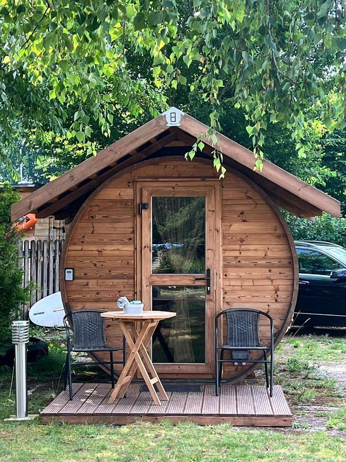 Camping für 3 Personen, mit Terrasse und Ausblick sowie Garten und Seeblick in der Lüneburger Heide - 3
