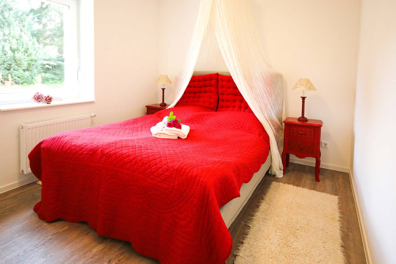 Ganze Wohnung, Ferienwohnung für 4 Personen mit Balkon/Terrasse in Gransee, Ruppiner Seenland