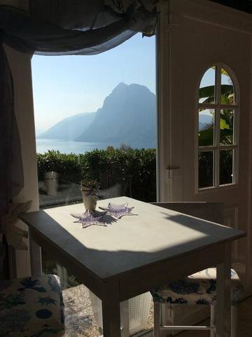 Chambre d’hôte pour 2 personnes, avec vue ainsi que vue sur le lac et jardin à Lugano